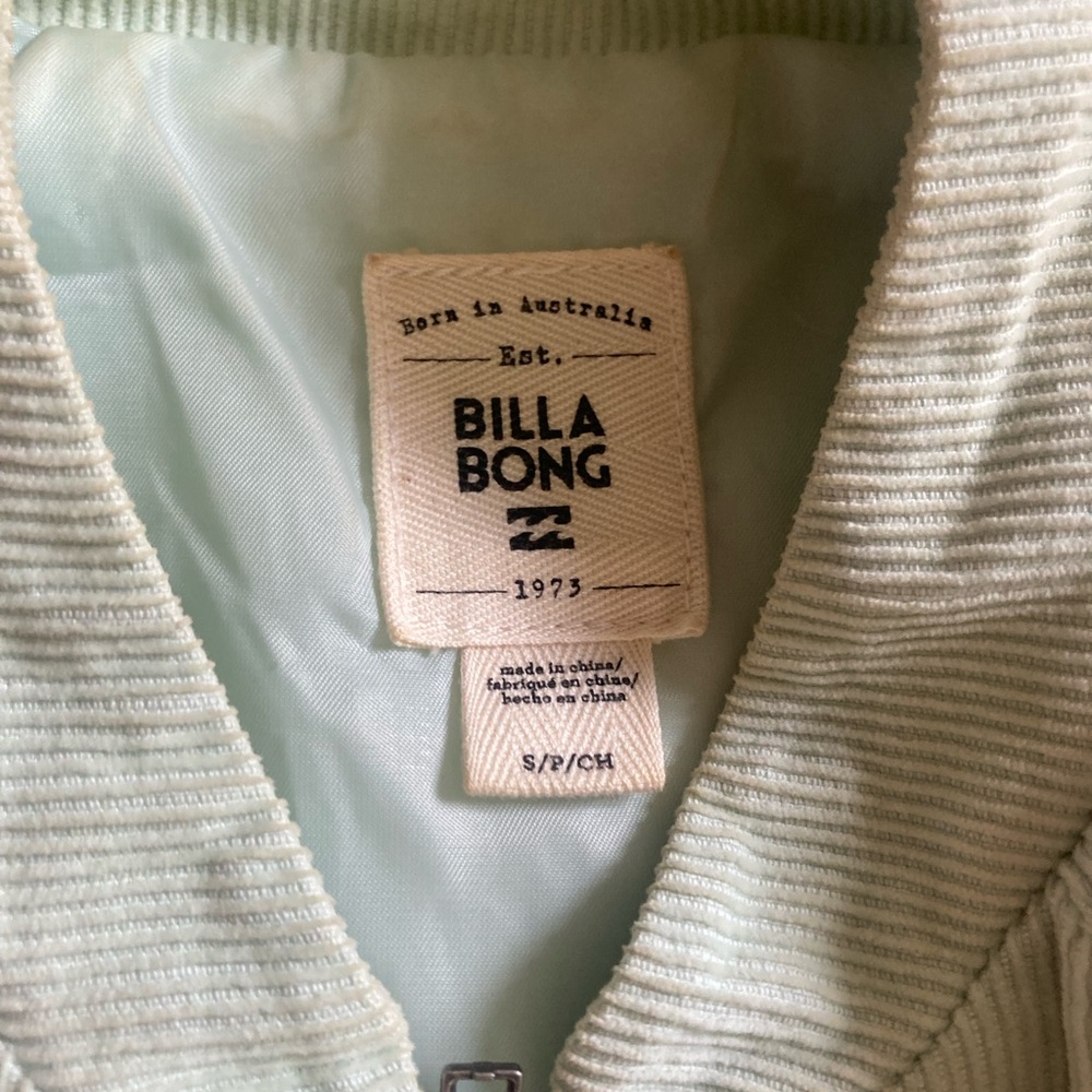 Mint Green Bomber Jacket With Patch - image 7